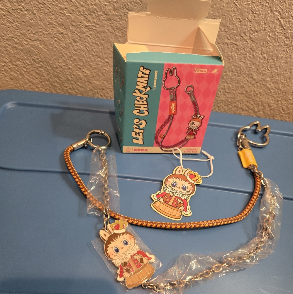 Leta Checkmate Labubu Pendant